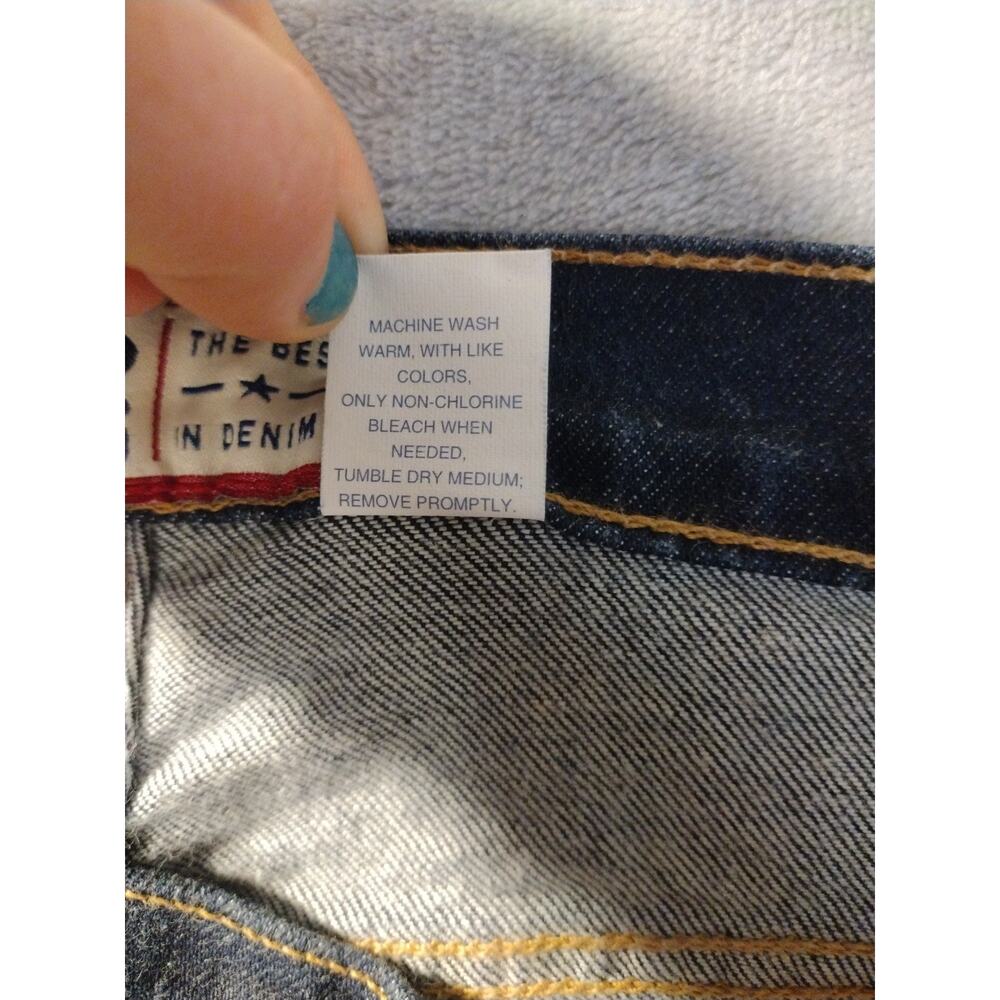 Vtg Old Navy Jeans Womens 8 Ankle Dark Wash High Waist Retro Y2K Casual American - Picture 10 of 12